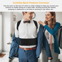 Magnetic Posture Corrector Back Support Belt – Adjustable Shoulder & Lumbar Brace