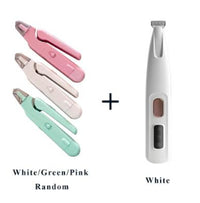 2-in-1 LED Pet Nail Clippers for Dogs & Cats