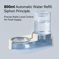 Gravity Pet Feeder and Water Dispenser for Cats Puppies and Small Pets