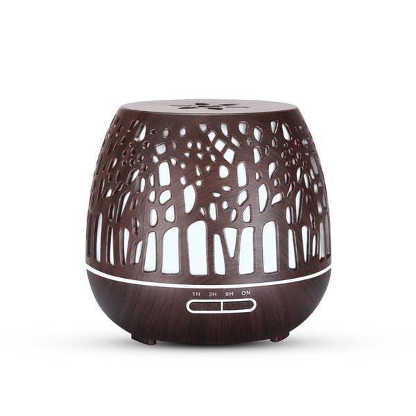 Room essential oil aroma diffuser hollow colorful ultrasonic humidifier