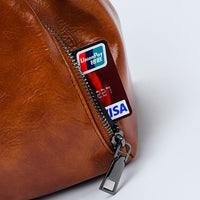 Oil wax leather women's bag
