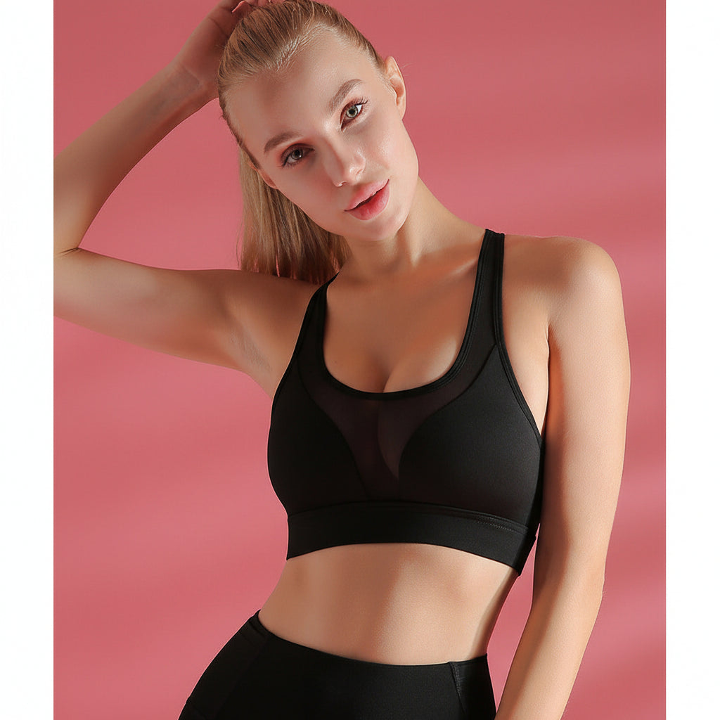 Shockproof Sports Bra - High Support Yoga Vest for Women's Fitness