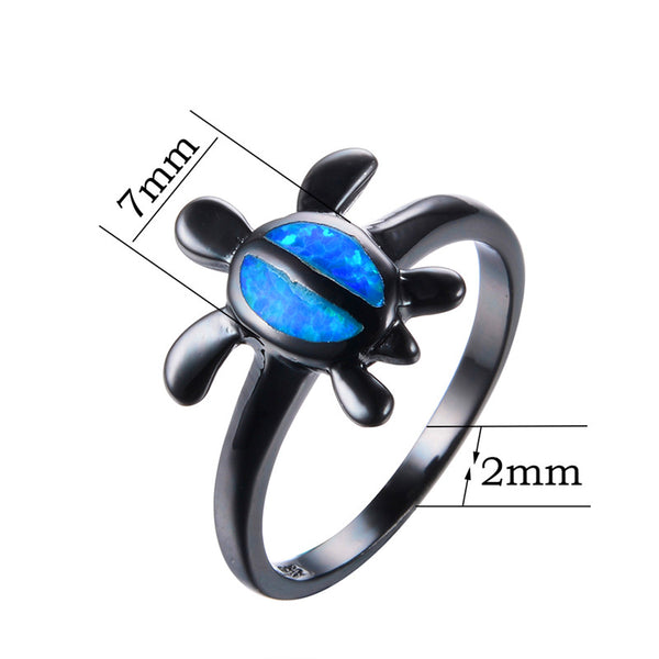 Vintage Inspired Oval Blue Zircon Ring