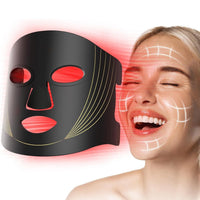 Silicone LED Photon Face Mask for Facial Beauty and Skin Care