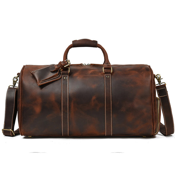 Leather Travel Retro Duffel Bag