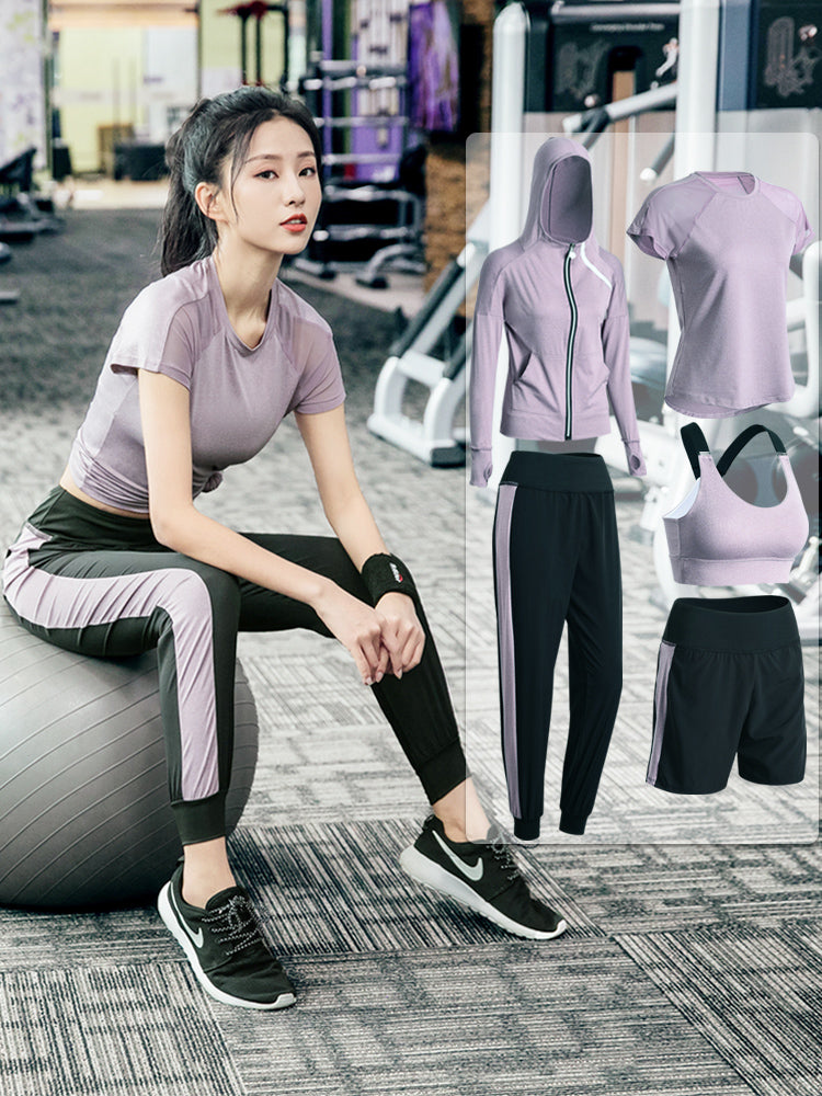 Fall Winter Loose Net Celebrity Sexy Slimming Gym Quick-Drying Running Yoga Wear