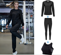 Women's Round Neck Long Sleeve Loose Sweat Suit