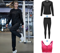 Women's Round Neck Long Sleeve Loose Sweat Suit