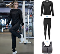 Women's Round Neck Long Sleeve Loose Sweat Suit