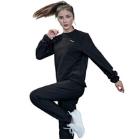 Women's Round Neck Long Sleeve Loose Sweat Suit