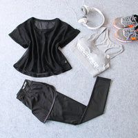 Fitness Sports Suit Women Summer Fast Dry Running Gym Yoga Clothes