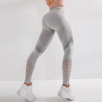 High-Waist Pattern Yoga Pants - Premium Activewear