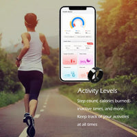 Smart Health Ring - Waterproof Fitness Tracker with Heart Rate & Sleep Monitor