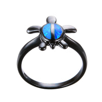 Vintage Inspired Oval Blue Zircon Ring