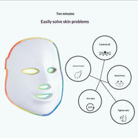 LED Light Therapy Face Mask for Skin Rejuvenation and Beauty Care