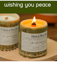 Indoor Long-lasting Bamboo Fragrance Aromatherapy Candle Gift