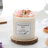 Dried Flowers Decor Candles