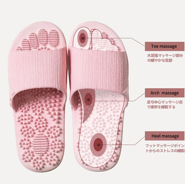 Reflexology Foot Massage Slippers Bath Slippers Tension Relief Acupuncture Feet Massager