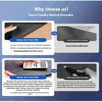 Earthing Grounding Mat for Desk, Yoga and Daily Wellness