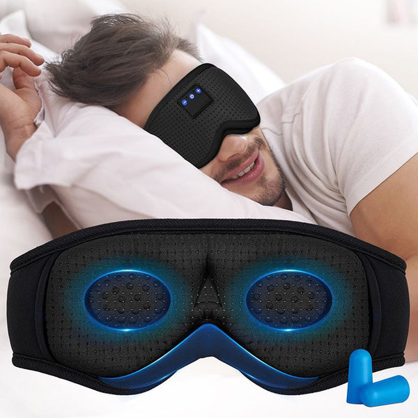 Wireless Sleep Mask with Built In Headphones and Call Support