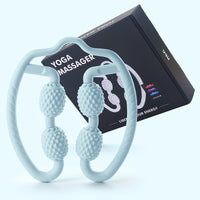 Leg & Thigh Massage Roller – 4-Wheel Muscle Massager Clip