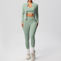 Outdoor Sports Tight-fitting Yoga Outfit Set