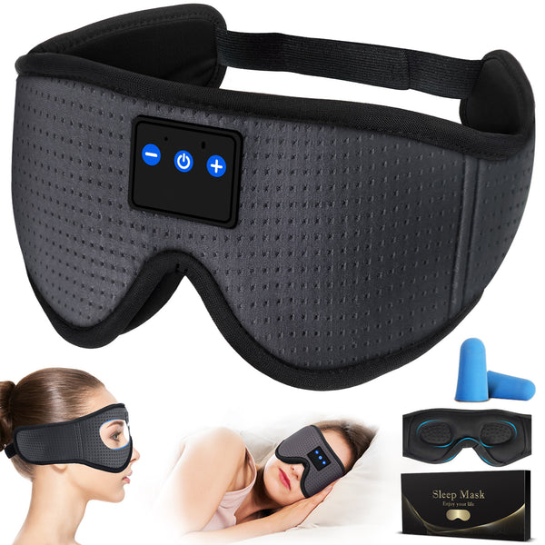 Wireless Sleep Mask with Built In Headphones and Call Support