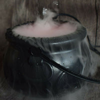 Halloween Witch Pot Smoke Machine LED Color Changing Decor