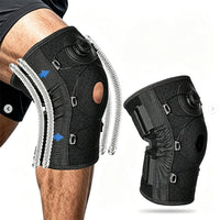 Spring Knob Knee Brace, Adjustable Compression Knee Support With Dual Spring Bars, Patella Stabilizer For Running Basketball Hiking Fitness Joint Protection