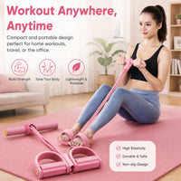 6 Tube Pedal Resistance Band for Full Body Fitness Training
