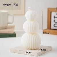 Creative Geometric Pillar Scented Candles For DIY Home And Holiday Decor