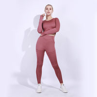 Sports Tight Long Sleeve Seamless Roga Suit