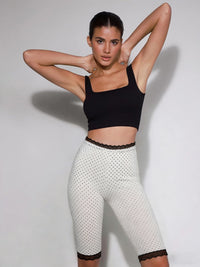 Women's Printed Lace Activewear Bootcut Pants
