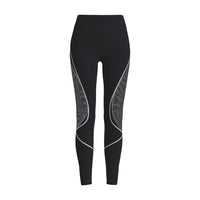 Women's Color Matching Mesh High Waist Yoga Pants
