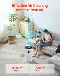 Smart Air Purifier with Child Lock and Touch Controls