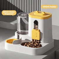 Gravity Pet Feeder and Water Dispenser for Cats Puppies and Small Pets