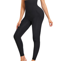 High Waist Cropped Leggings with Tummy Control