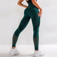 High-Waist Pattern Yoga Pants - Premium Activewear
