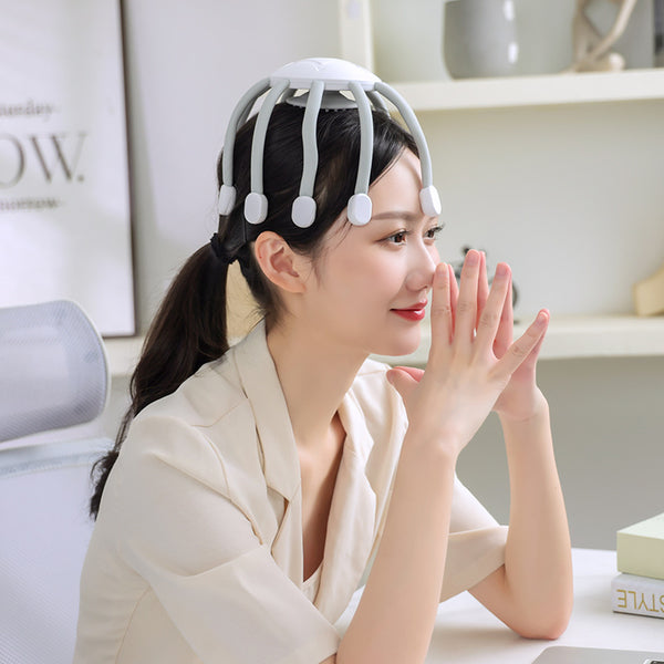 Electric Vibrating Scalp Massager – Head Relaxation & Stress Relief Device