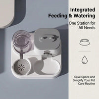 Gravity Pet Feeder and Water Dispenser for Cats Puppies and Small Pets