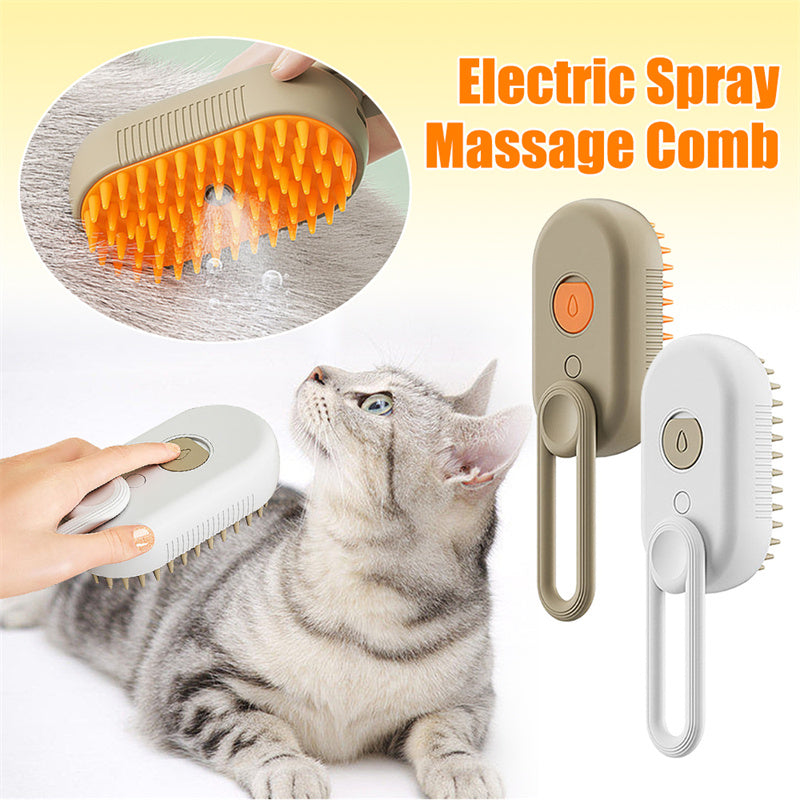 Cat Steam Brush Pet Hair Removal Comb