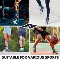 1 Pair Copper Ankle Support Sleeves Unisex Wicking With Arch Heel Stabilization Ideal For Basketball Tennis Running