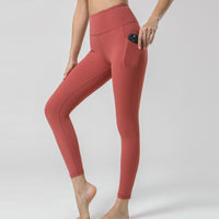 New Nude Yoga Women's High Waist Pocket Fitness Suit
