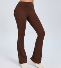 Women's Flared Fitness Leggings with Scrunch Butt Design