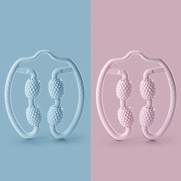 Leg & Thigh Massage Roller – 4-Wheel Muscle Massager Clip