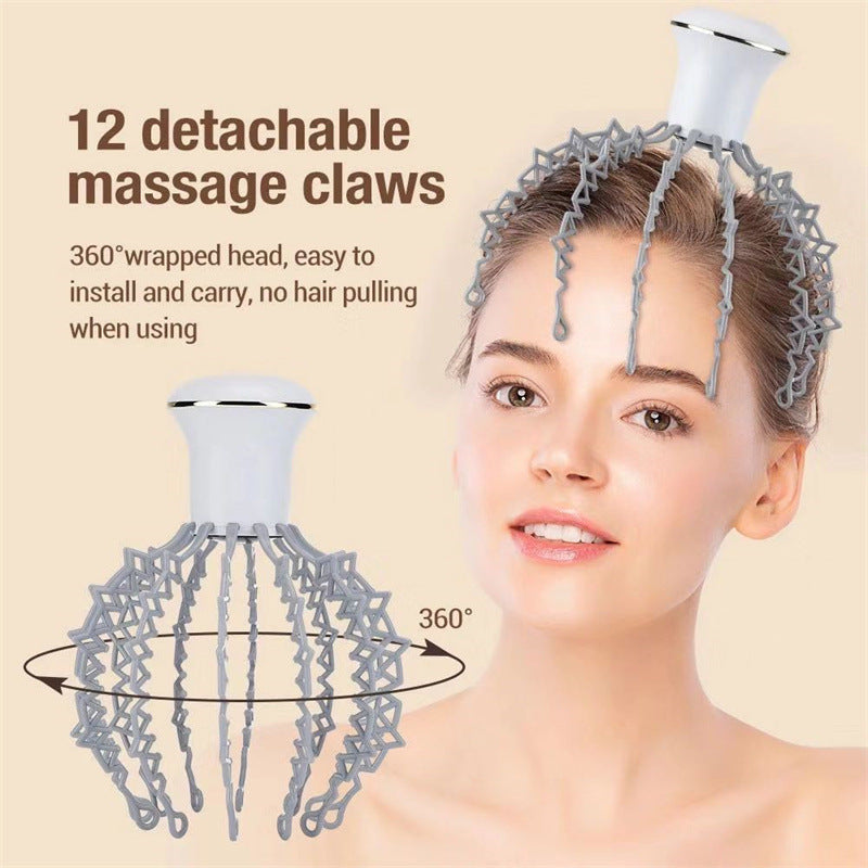 Jing Electric Scalp Massager – Rechargeable Head Tingler for Stress Relief