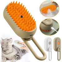 Cat Steam Brush Pet Hair Removal Comb