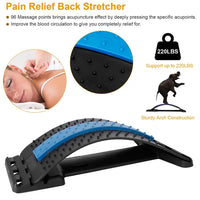 Adjustable Back Stretcher for Lumbar Support & Spinal Decompression