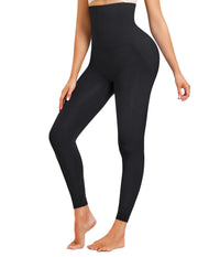 High Waist Cropped Leggings with Tummy Control