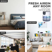 Air Purifier and Aroma Diffuser with Colorful LED Night Light